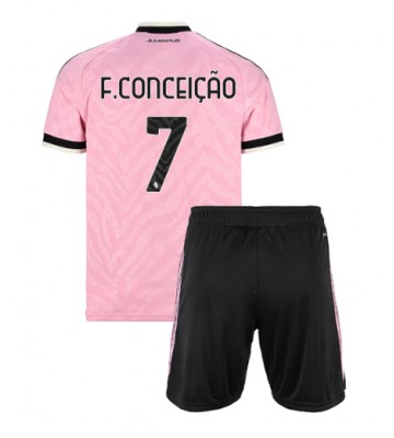 Juventus Francisco Conceicao #7 Udebanetrøje Børn 2026-27 Kortærmet (+ Korte bukser)